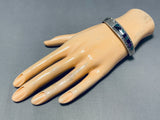 Bear Family Vintage Native American Navajo Turquoise Sugilite Sterling Silver Bracelet-Nativo Arts
