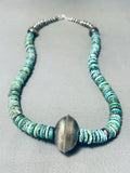 Amazing Native American Navajo Royston And Kingman Turquoise Sterling Silver Necklace-Nativo Arts