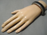 Stunning Vintage Navajo Tahe Family Sterling Silver Native American Bracelet-Nativo Arts