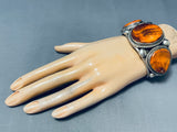 120 Gram Best Navajo Spiny Oyster Sterling Silver Heavy Bracelet Cuff-Nativo Arts