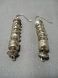 Marvelous Vintage Navajo Dangle Sterling Silver Native American Earrings-Nativo Arts