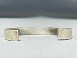 Delicately Hand Carved Intricate Vintage Native American Navajo Sterling Silver Bracelet-Nativo Arts
