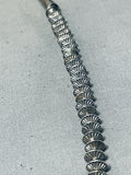 Hand Tooled Vintage Native American Navajo Sterling Silver Hogan Necklace-Nativo Arts