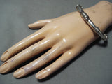 Extraordinary Navajo Native American Sterling Silver Bracelet-Nativo Arts