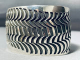 One Of The Most Intricate Solid Sterling Silver Native American Navajo Bracelet-Nativo Arts