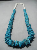 Dramatic Vintage Navajo Turquoise Necklace Native American Old-Nativo Arts