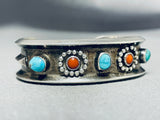 Astonishing Vintage Native American Navajo Turquoise Sterling Silver Bracelet-Nativo Arts