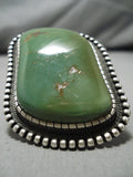 One Of The Biggest Vintage Native American Navajo Sterling Silver Royston Turquoise Ring-Nativo Arts