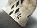 Very Important Vintage Native American Navajo Darryl Becenti (d.) Sterling Silver Bracelet-Nativo Arts