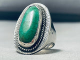 Magnificent Vintage Native American Navajo Turquoise Sterling Silver Ring-Nativo Arts