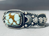 The Best Vintage Native American Navajo Vic Begay #8 Turquoise Sterling Silver Bracelet-Nativo Arts