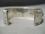 One Of The Most Detailed Vintage Native American Zuni Turquoise Sterling Silver Bracelet-Nativo Arts