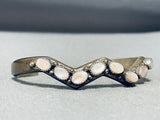 Fabulous Vintage Native American Navajo Pink Shell Sterling Silver Bracelet-Nativo Arts