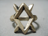 Expressive Vintage Navajo Sterling Silver Ring Old Native American-Nativo Arts
