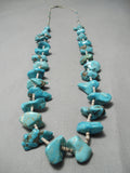 Stunning Vintage Navajo Spiderweb Turquoise Native American Necklace Old-Nativo Arts