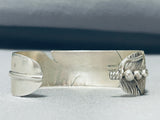 Important Vintage Native American Navajo Ben Begaye Sterling Silver Lapis Bracelet-Nativo Arts