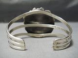 Huge Leslie Nez Vintage Native American Navajo Royston Turquoise Sterling Silver Bracelet-Nativo Arts