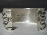 Impressive Vintage Native American Navajo 5 Carico Lake Turquoise Sterling Silver Bracelet-Nativo Arts