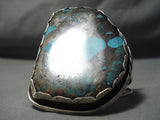 One Of The Biggest Best Vintage Native American Navajo Bisbee Turquoise Sterling Silver Bracelet-Nativo Arts