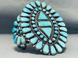 One Of The Best Most Unique Vintage Native American Navajo Turquoise Sterling Silver Bracelet-Nativo Arts