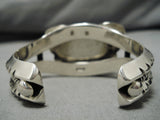 Museum Quality Heavy Navajo Sugulite Sterling Silver Native American Bracelet-Nativo Arts