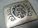Dorothy Martinez Vintage Hopi Sterling Silver Buckle Native American Old-Nativo Arts