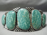 Best Vintage Native American Navajo Apache Turquoise Sterling Silver Bracelet Old-Nativo Arts