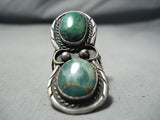 Bigger Vintage Native American Navajo Royston Turquoise Sterling Silver Ring Old-Nativo Arts