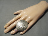 Marvelous Vintage Navajo Sterling Silver Ring Native American-Nativo Arts