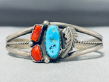 Impressive Vintage Native American Navajo Sleeping Beauty Turquoise Stering Silver Bracelet-Nativo Arts
