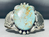 Huge #8 Turquoise Boulder Native American Navajo Sterling Silver Bracelet Cuff-Nativo Arts