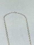 Important Vintage Native American Zuni Sleeping Beauty Turquoise Sterling Silver Necklace-Nativo Arts