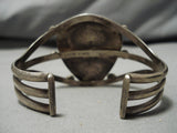 Huge Vintage Native American Navajo Tom Begay Green Turquyoise Sterling Silver Bracelet Cuff Old-Nativo Arts