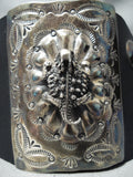 Big Toad Navajo Sterling Silver Toad Bowguard Native American-Nativo Arts