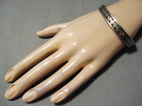 Unique Vintage Navajo 14k Gold & Sterling Silver Bracelet Native American-Nativo Arts