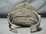 Important Larry Moses Begay Vintage Native American Navajo Sterling Silver Cluster Bracelet-Nativo Arts