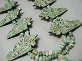 Native American Best Biggest Vintage Santo Domingo Royston Turquoise Sterling Silver Necklace-Nativo Arts
