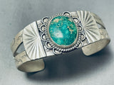 Amazing Vintage Native American Navajo Cerrillos Turquoise Sterling Silver Bracelet-Nativo Arts