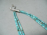 Native American Dan Coriz Santo Domingo Royston & Kingman Turquoise Sterling Silver Necklace-Nativo Arts