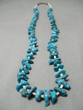 Quality Vintage Native American Navajo Spiderweb Turquoise Nugget Sterling Silver Necklace-Nativo Arts