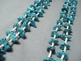 Tremendous Vintage Santo Domingo Morenci Turquoise Necklace Native American Old-Nativo Arts