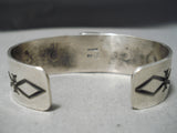 Magnificent Vintage Native American Navajo Royston Turquoise Sterling Silver Bracelet Old-Nativo Arts