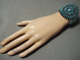 Exceptional Navajo Turquoise Sterling Silver Bracelet Native American-Nativo Arts