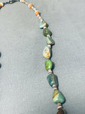 Gasp! Vintage Native American Navajo Royston Turquoise Sterling Silver Necklace-Nativo Arts