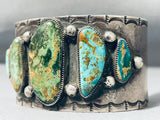 Museum Crazy Vintage Native American Navajo Royston Turquoise Sterling Silver Bracelet-Nativo Arts