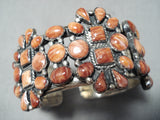 Astonishing Navajo Spiny Oyster Sterling Silver Bracelet Native American-Nativo Arts