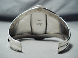 Enormous Navajo Native American Royston Turquoise Sterling Silver Bracelet-Nativo Arts