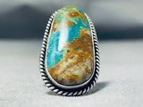 Fabulous Vintage Native American Zuni Royston Turquoise Sterling Silver Ring-Nativo Arts