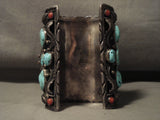 274 Grams Omg Heavy Huge One Of Largest Vintage Navajo Turquoise Native American Jewelry Silver Bracelet-Nativo Arts