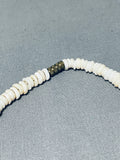 Amazing Vintage Navajo White Shell Native American Necklace Old-Nativo Arts